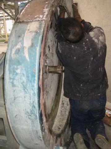 電廠風機蝸殼和風機進風口